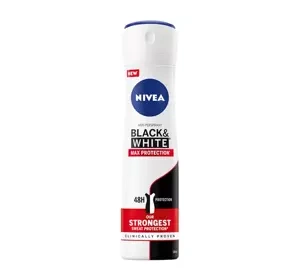 NIVEA BLACK & WHITE MAX PROTECTION АНТИПЕРСПІРАНТ-СПРЕЙ ДЛЯ ЖІНОК 150МЛ