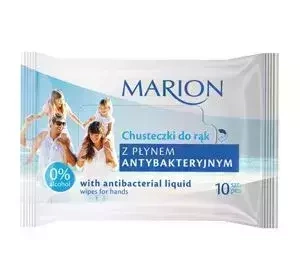 MARION   АНТИБАКТЕРИАЛЬНЫЕ САЛФЕТКИ ДЛЯ РУК 10 ШТУК