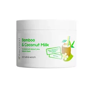 NACOMI ПІНКА-ПІЛІНГ ДЛЯ ТІЛА BAMBOO & COCONUT MILK 180МЛ