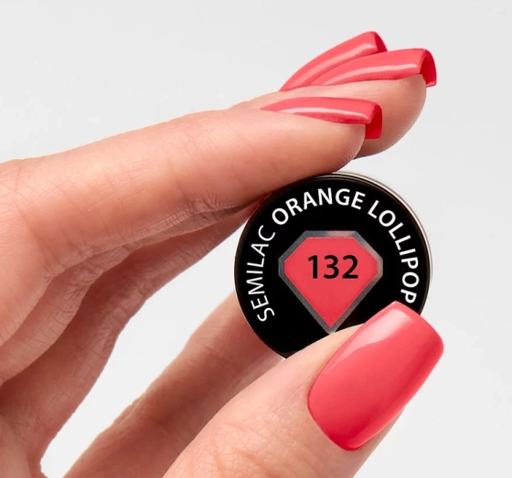 SEMILAC ГЕЛЬ-ЛАК UV ORANGE LOLLIPOP 132