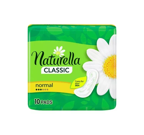 NATURELLA CLASSIC NORMAL ГІГІЄНІЧНІ ПРОКЛАДКИ БЕЗ  КРИЛЕЦЬ 10 ШТ