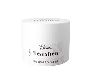 ELISIUM LESS STRESS ГЕЛЬ ДЛЯ НАРАЩИВАНИЯ НОГТЕЙ WHITE 40МЛ
