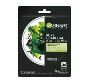 GARNIER SKIN NATURALS PURE CHARCOAL ОЧИЩАЮЩАЯ ТКАНЕВАЯ МАСКА С УГЛЕМ 28Г