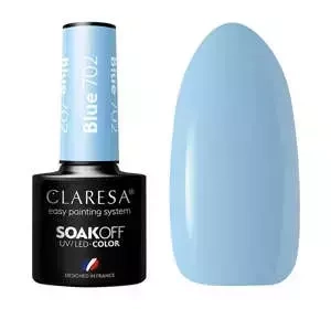 CLARESA SOAK OFF ГЕЛЬ-ЛАК BLUE 702 5МЛ