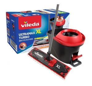 Vileda Ultramax Turbo XL 2in1 Microfibre набір обертового мопа з відром