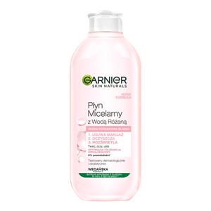 GARNIER SKIN NATURALS МИЦЕЛЛЯРНОЕ СРЕДСТВО С РОЗОВОЙ ВОДОЙ 400МЛ
