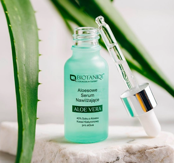 Нажмите на картинку, чтобы ее увеличить BIOTANIQE ALOE VERA УВЛАЖНЯЮЩАЯ СЫВОРОТКА ДЛЯ ЛИЦА С АЛОЭ 20 МЛ