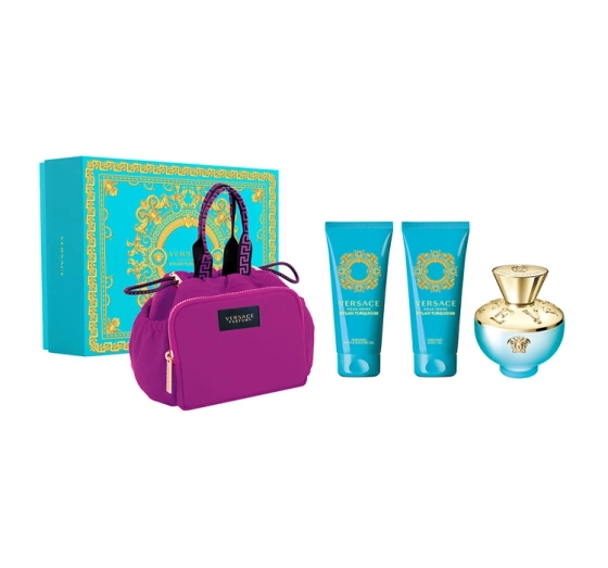 Versace Dylan Turquoise Pour Femme туалетная вода 100 мл + гель для тела 100 мл + гель для душа 100 мл + косметичка