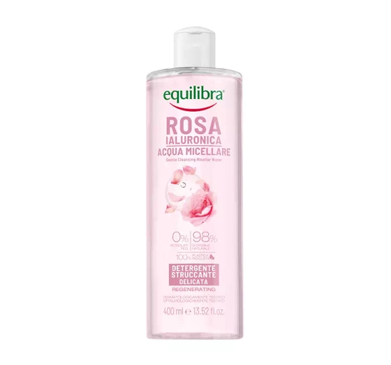 EQUILIBRA ROSA РОЗОВАЯ МИЦЕЛЛЯРНАЯ ВОДА С ГИАЛУРОНОВОЙ КИСЛОТОЙ 400МЛ