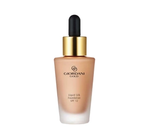 ORIFLAME GIORDANI GOLD LIQUID SILK FOUNDATION SPF12 ТОНАЛЬНОЕ СРЕДСТВО ДЛЯ ЛИЦА NATURAL BEIGE 30МЛ