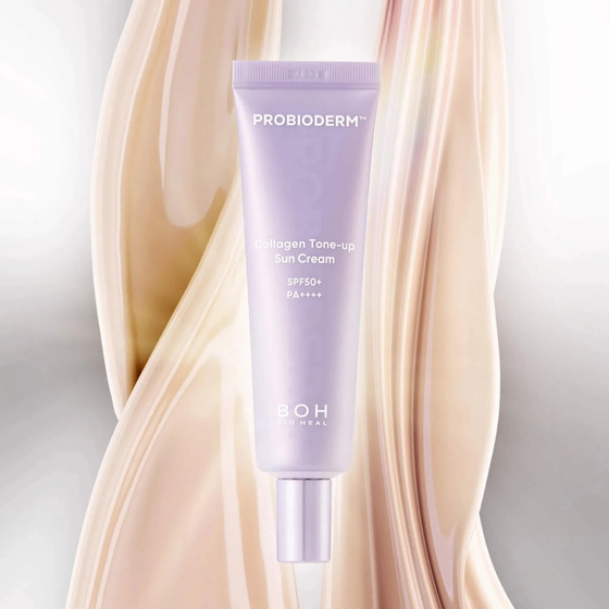 Bioheal Boh Probioderm Collagen Tone-up Sun Cream тонуючий крем із сонцезахисним фільтром SPF50+ PA++++ 50 мл