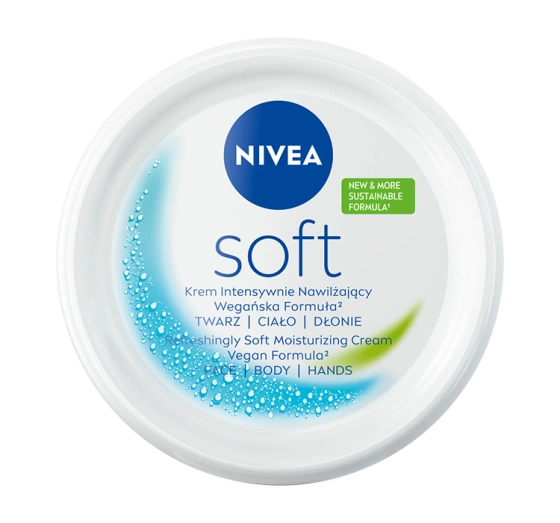 NIVEA SOFT КРЕМ ДЛЯ ИНТЕНСИВНОГО УВЛАЖНЕНИЯ ЛИЦА 300МЛ