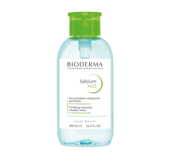 Bioderma Sebium H2O мицеллярное средство комбинированная и жирная кожа 500 мл