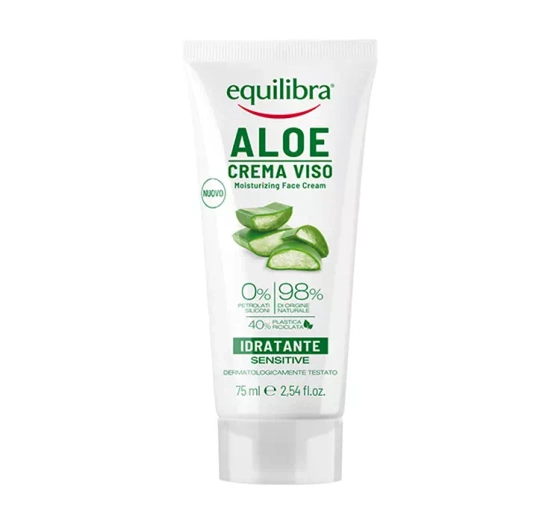 EQUILIBRA ALOE BELLEZA NATURALE ЗВОЛОЖУЮЧИЙ КРЕМ ДЛЯ ОБЛИЧЧЯ З АЛОЕ 75МЛ