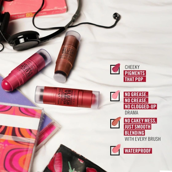 Нажмите на картинку, чтобы ее увеличить Rimmel Multi Tasker Blush 'N' Brush кремовые румяна-стик 100 Cotton Candy 8 г
