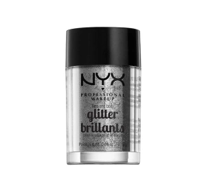NYX PROFESSIONAL MAKEUP GLITTER BRILLANTS БЛИСКІТКИ ДЛЯ ОБЛИЧЧЯ ТА ТІЛА 10 SILVER 2,5Г