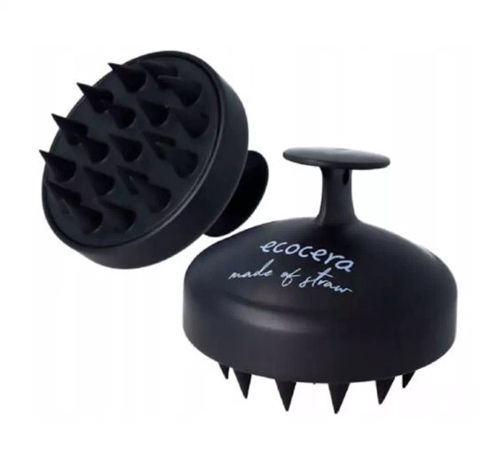 ECOCERA ЩІТКА ДЛЯ МАСАЖУ ШКІРИ ГОЛОВИ BLACK