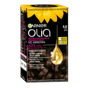 GARNIER OLIA СТІЙКА ФАРБА ДЛЯ ВОЛОССЯ БЕЗ АМІАКУ 5.0 КАШТАНОВИЙ