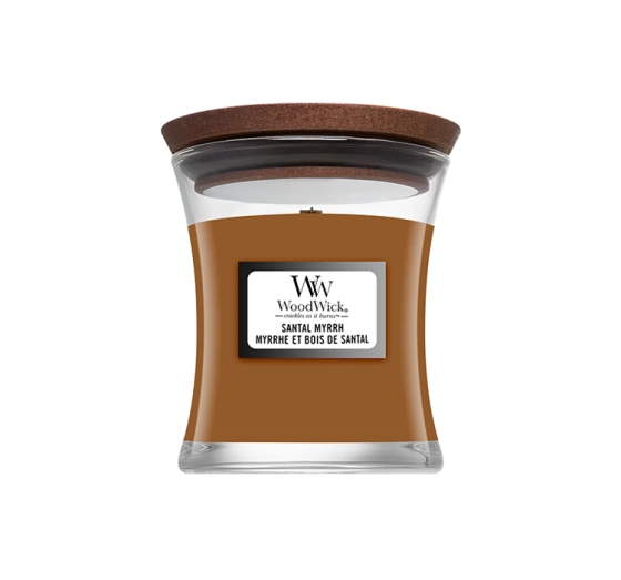 Woodwick Small Jar Candle ароматическая свеча Santal Myrrh 85 г