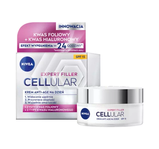 NIVEA HYALURON CELLULAR FILLER УКРЕПЛЯЮЩИЙ КРЕМ ПРОТИВ МОРЩИН НА ДЕНЬ SPF15 50МЛ