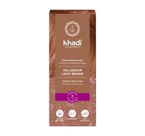 KHADI NATURAL HAIR COLOR ХНА ДЛЯ ОКРАШИВАНИЯ ВОЛОС LIGHT BROWN
