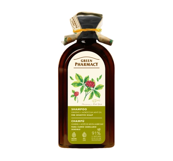 GREEN PHARMACY ШАМПУНЬ ЖЕНЬШЕНЬ КОМБИНИРОВАННЫЕ ВОЛОСЫ