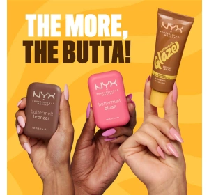 NYX Professional Makeup Buttermelt Glaze тональний крем SPF30 06 Praline Butta 30 мл