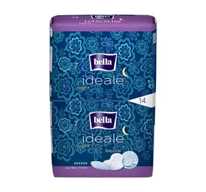 BELLA IDEALE STAYDRAI NIGHT ГІГІЄНІЧНІ ПРОКЛАДКИ З КРИЛЬЦЯМИ 14 ШТУК