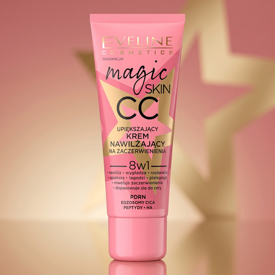 Eveline Cosmetics Magic Skin CC увлажняющий крем для выравнивания тона кожи и устранение покраснения 8 в 1 30 мл