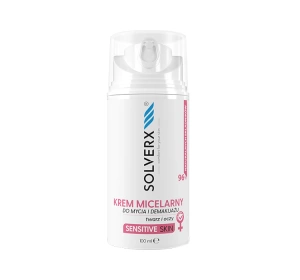 SOLVERX SENSITIVE SKIN МІЦЕЛЯРНИЙ КРЕМ ДЛЯ ДЕМАКІЯЖУ 100МЛ