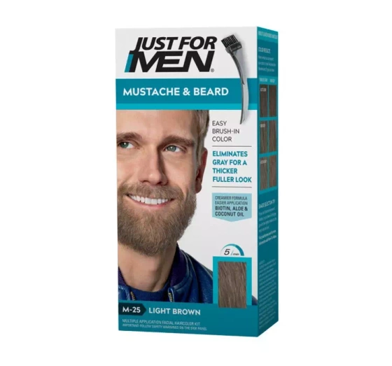 JUST FOR MEN ГЕЛЬ ДЛЯ ОКРАШИВАНИЯ ВОЛОС И БОРОДЫ M-25 LIGHT BROWN