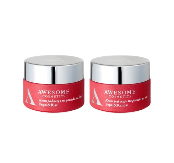 Awesome Cosmetics Pepti&More набір кремів для шкіри навколо очей Pepti&Rise + Pepti&Renew 2 x 10 мл