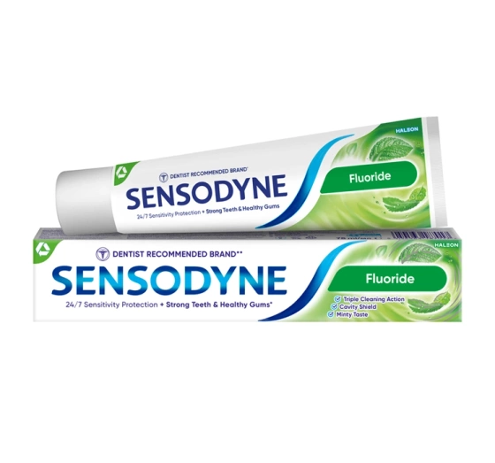 SENSODYNE FLUORIDE ЗУБНАЯ ПАСТА С ФТОРОМ ОТ КАРИЕСА 75МЛ