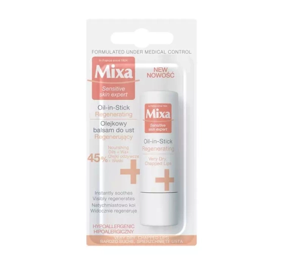 MIXA SENSITIVE SKIN EXPERT МАСЛЯНЫЙ БАЛЬЗАМ ДЛЯ ГУБ 4,7МЛ