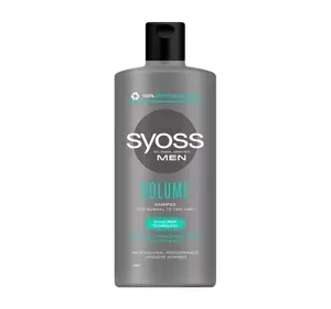 SYOSS MEN VOLUME ШАМПУНЬ ДЛЯ НОРМАЛЬНЫХ И ТОНКИХ ВОЛОС 440МЛ