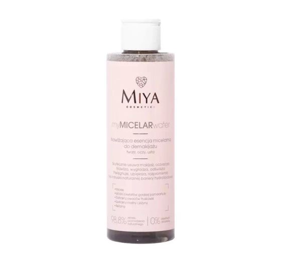 MIYA COSMETICS MYMICELARWATER УВЛАЖНЯЮЩАЯ МИЦЕЛЛЯРНАЯ ЭССЕНЦИЯ ДЛЯ ДЕМАКИЯЖА 200МЛ