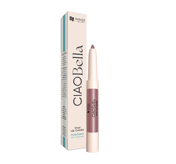 AA CIAO Bella Vinyl Lip Combo олівець і блиск для губ 2в1 03 Rose Truffle Mix 0,85 г + 4 г