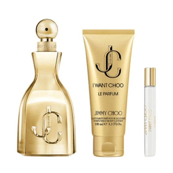 Jimmy Choo I Want Choo Le Parfum: духи 100 мл + 7,5 мл + бальзам для тела 100 мл