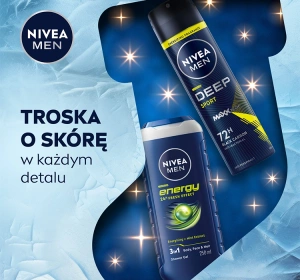 NIVEA MEN Energy Boost набір для чоловіків: гель для душу + антиперспірант-спрей