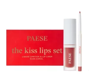 Paese The Kiss Lips Set набір косметики олівець для губ і матова помада 02 Nude Coral