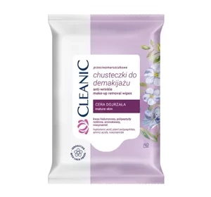 CLEANIC СЕРВЕТКИ ДЛЯ ЗНЯТТЯ МАКІЯЖУ ПРОТИ ЗМОРШОК 10 ШТУК