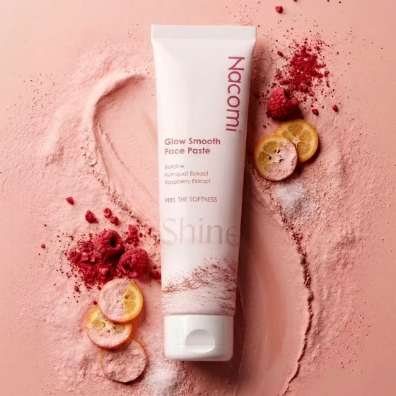 Nacomi Glow Smooth Face Paste Shine розгладжувальна паста для вмивання обличчя 100 мл