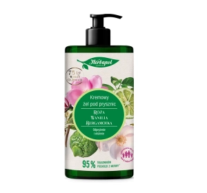 Herbapol кремовий гель для душу з трояндою, ваніллю та бергамотом 740 мл