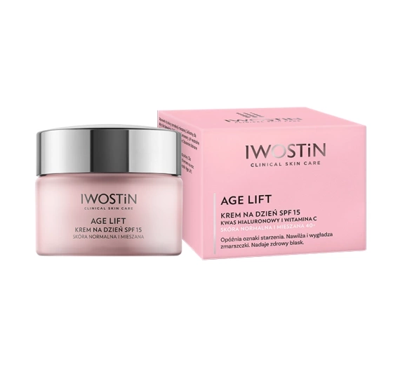 Нажмите на картинку, чтобы ее увеличить IWOSTIN AGE LIFT КРЕМ НА ДЕНЬ SPF15 ДЛЯ НОРМАЛЬНОЙ И КОМБИНИРОВАННОЙ КОЖИ 40+ 50МЛ