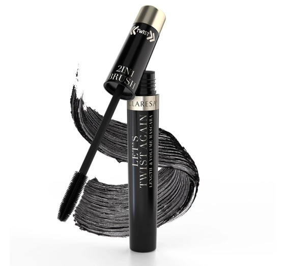 Claresa Let's Twist Again тушь для удлинения и утолщения ресниц 7 г