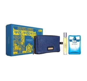 VERSACE MAN EAU FRAICHE НАБІР ТУАЛЕТНА ВОДА-СПРЕЙ 100МЛ+ 10МЛ + КОСМЕТИЧКА