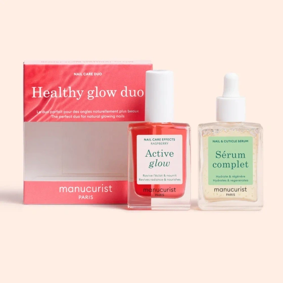 Manucurist Healthy Glow Duo — набір для догляду за нігтями, 2 х 15 мл