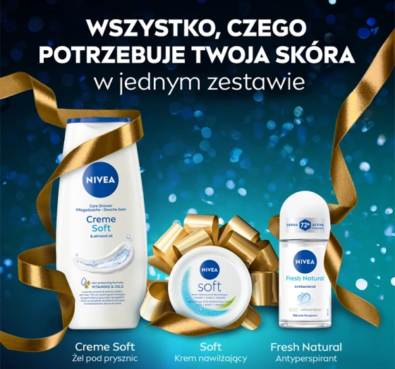Натисніть на картинку, щоб її збільшити NIVEA Timeless набір косметики для догляду за тілом: гель для душу + крем + кульковий антиперспірант