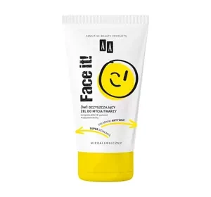 AA FACE IT! ОЧИЩАЮЧИЙ ГЕЛЬ ДЛЯ ВМИВАННЯ ОБЛИЧЧЯ 3В1 150МЛ