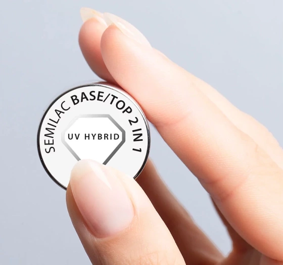 SEMILAC БАЗА І ТОП 2В1 ДЛЯ ГІБРИДНОГО ЛАКУ 7МЛ